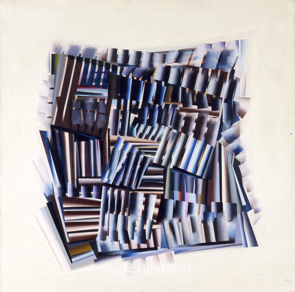 ▲Rhythm, 72-3H, 1972, Oil on canvas, 145.5×145.5cm (사진=전남도립미술관)